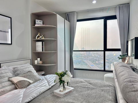📌 For Sell Condo THE BASE RAMA 9 - RAMKHAMHAENG Building 1, Floor 35,Studio, Room size 25 sqm