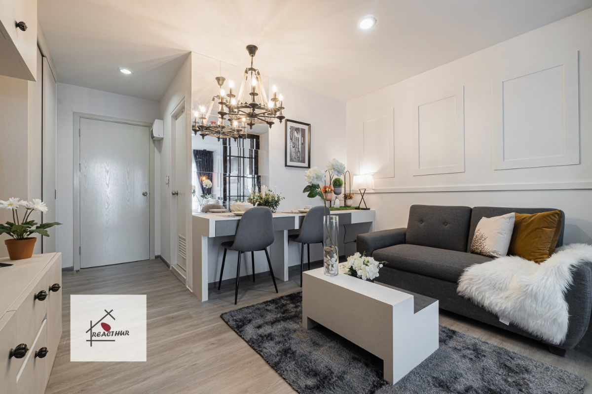 รูป **ด่วน**ให้เช่าคอนโดรีเจ้นท์โฮม บางซ่อนเฟส 28 ห้องแต่งสวยพร้อมเฟอร์นิเจอร์และเครื่องใช้ไฟ้ฟ้า - รูปที่ 4/6