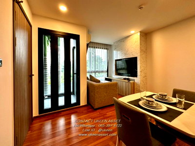 Condos for rent Robinson Sriracha : UK01-259 Condo for rent Stasia Residences Sriracha 1 bedroom, size 35 sq m., price 7,500 baht/month, Pha Daeng area, Sriracha, 1st-4th floor