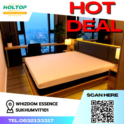 คอนโดให้เช่า : #Z860 ให้เช่าคอนโด Whizdom Essence Sukhumvit101 