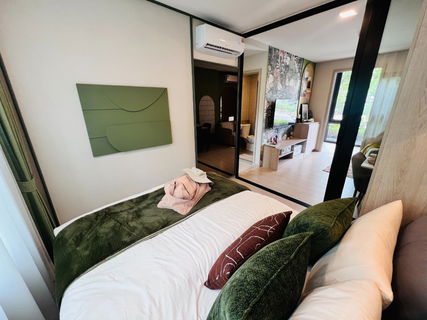 Condo for sale at D Condo Kiri, 26 sq.m., fully furnished with electrical appliances, near Siriraj Hospital and Bang Khun Non MRT station.