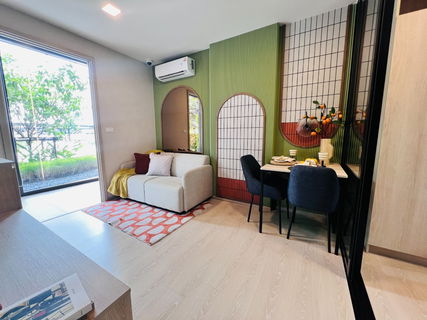 Condo for sale at D Condo Kiri, 26 sq.m., fully furnished with electrical appliances, near Siriraj Hospital and Bang Khun Non MRT station.