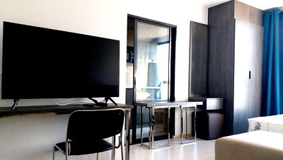 Condos for sale Berkeley International School : Call : 081-455-2598 Sell with tenant Condo Elio Del Nest Sukhumvit 103 @BTS Udomsuk Station 26 sq.m 8th floor, Facing North, Fully furnished
