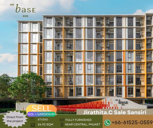 ✨ ขาย คอนโดใหม่พร้อมอยู่ 🏡 โครงการเดอะเบส ไรส์ 🌴 สไตล์รีสอร์ตสุดชิลล์ ใจกลางภูเก็ต! 🏙️  พร้อมเข้าอยู่และโอนทันที ✅