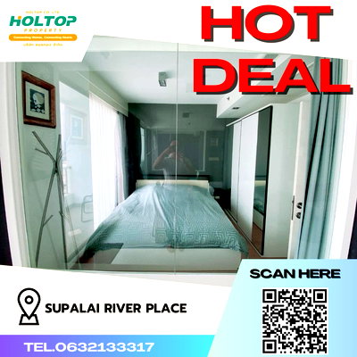 คอนโดให้เช่า : #Z868 ให้เช่าคอนโด Supalai River Place