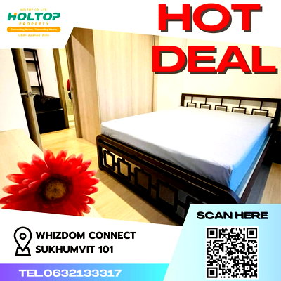 คอนโดให้เช่า : #Z892 ให้เช่าคอนโด Whizdom Connect Sukhumvit 101