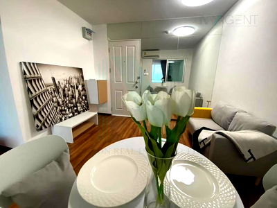 คอนโด เกษตร-นวมินทร์ : ขายคอนโด ยู รัชโยธิน อาคาร 1 ชั้น 8 1 ห้องนอน ขนาด 32 ตรม ใกล้ ห้างสรรพสินค้าเมเจอร์รัชโยธิน