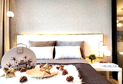 Condos for rent : Rent a beautiful Asoke Life, good location, ready to be near MRT Phetchaburi. Interested in Atline.@841qqlnr