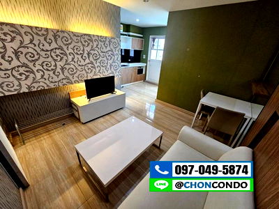 เช่าคอนโด บางแสน : Room3@sea ชั้น1 บางแสน -----------------------Tel 097-049-5874 (Line: @choncondo มี@ด้วย)