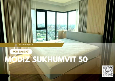 ขายคอนโด : ขายด่วน 📍 MODIZ Sukhumvit 50 📍 เฟอร์นิเจอร์ และ เครื่องใช้ไฟฟ้าครบ ใกล้ BTS อ่อนนุช