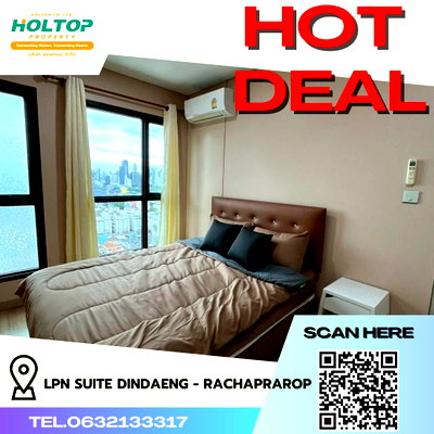 คอนโดให้เช่า : #R4646   ให้เช่าคอนโด LPN Suite Dindaeng - Rachaprarop