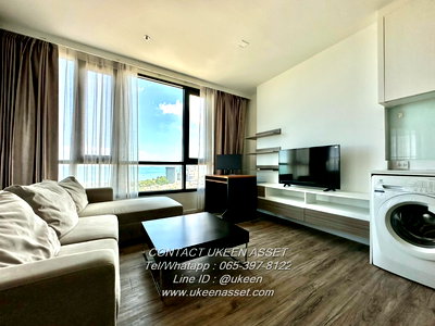 Condos for rent : UK01-218 Condo for rent, Night Bridge, Diine, Sriracha, 2 bedrooms, 2 bathrooms, size 57 sq.m., only 20,000 baht/month (1 year contract)