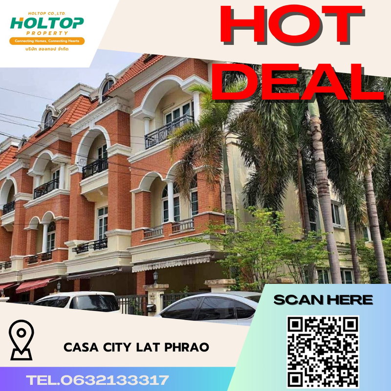 Townhouses for rent : #R4653 House for rent Casa City Ladprao