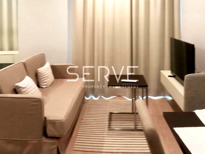 Condos for rent : Large Room Studio Super High Floor  Next to MRT Thailand Cultural Centre 80 m @  Noble Revolve Ratchada 2 