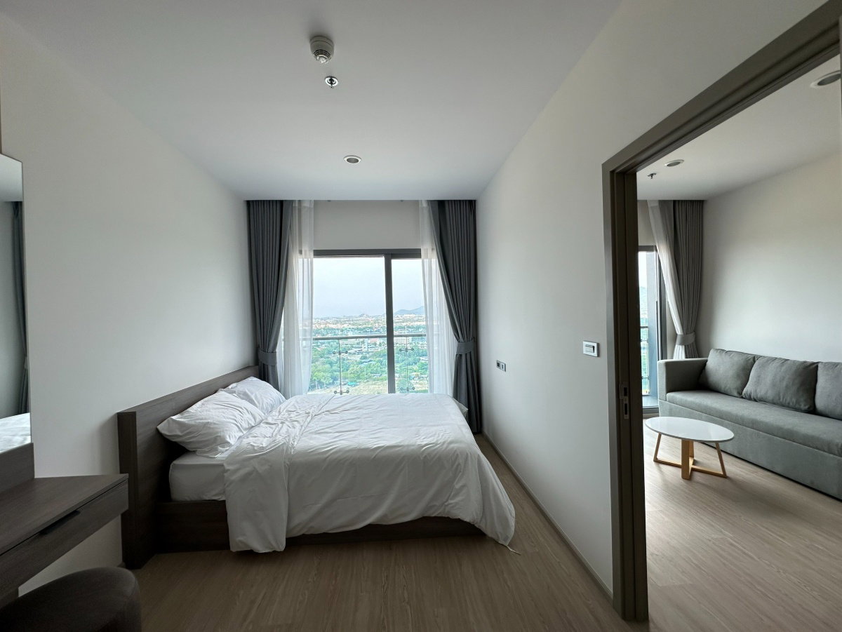 UK01-232 ให้เช่าThe Symphony condo เดอะ ซิมโฟนี บางแสน-ศรีราชา : 1 ห้องนอน 1 ห้องน้ำ 42 ตรม. ชั้น 22 วิวเขา 15,000 บาท/เดือน พร้อมอยู่.
