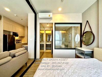 Condos for rent Pinthong Industrial Estate : UK01-221 for rent Keen Center Sriracha, 1 bedroom, 35 sq.m. 16,000 Bath/Moth luxury condo in the heart of Sriracha **free! clean 2 times a week **