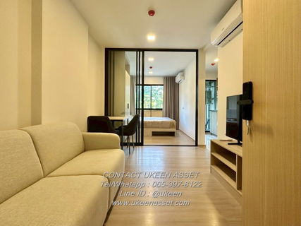 รูปภาพ UK01-233 for Rental DCONDO VALE Sriracha: 7,500 baht/month, new condo, Kaset Sriracha University, 1 bedstudio 25 sq.m., 3rd floor, Building B