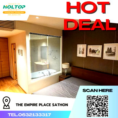 คอนโดให้เช่า : #R4661 ให้เช่าคอนโด THE EMPIRE PLACE SATHON