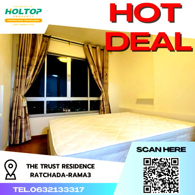 คอนโดให้เช่า : #R4657  ให้เช่าคอนโด The Trust Residence Ratchada-Rama3