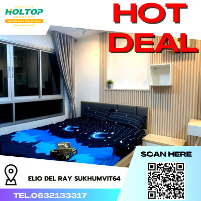 คอนโดให้เช่า : #R4673 ให้เช่าคอนโด Elio Del Ray Sukhumvit64