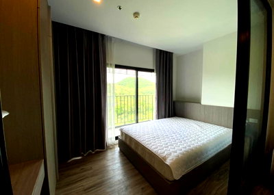 Condos for rent Kasetsart University Si Racha Campus : UK01-074 Condo for rent, KnightsBridge Sriracha, 12th floor, size 30 sq m, beautiful room, mountain view