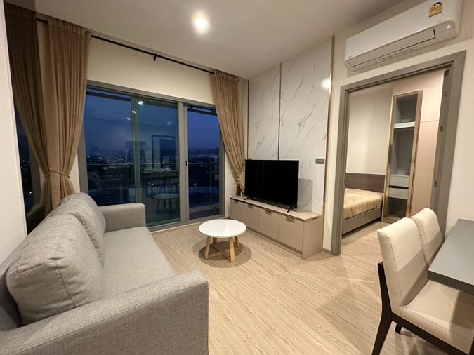 UK01-206 Condo for The Symphony Bang Phra Sriracha - BangSean : 25,000 baht/month 62.85 sq.m. | 2 bedrooms | 2 bathrooms | Khao view, 9th floor