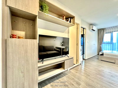 เช่าคอนโด ม.เกษตรศาสตร์ ศรีราชา : UK01-094 🟩 ให้เช่า Brixton Kaset-Sriracha Campus ห้องใหม่เอี่ยม! 💥 เพียง 7,500 บาท/เดือน รวมเครื่องซักผ้า 📍 ใกล้ ม.เกษตร ศรีราชา 