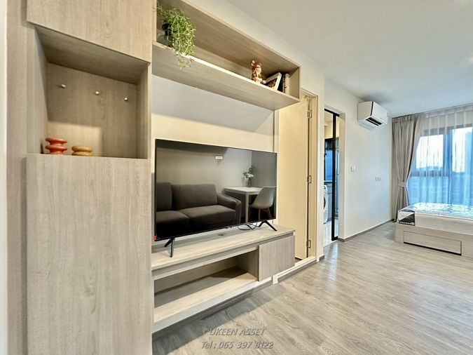 UK01-094 🟩 ให้เช่า Brixton Kaset-Sriracha Campus ห้องใหม่เอี่ยม! 💥 เพียง 7,500 บาท/เดือน รวมเครื่องซักผ้า 📍 ใกล้ ม.เกษตร ศรีราชา 