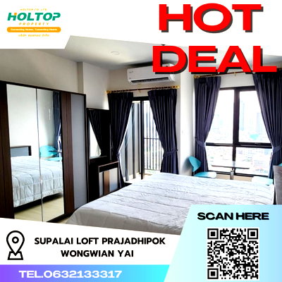 คอนโดให้เช่า : #R4697 ให้เช่าคอนโด Supalai Loft Prajadhipok-Wongwian Yai 