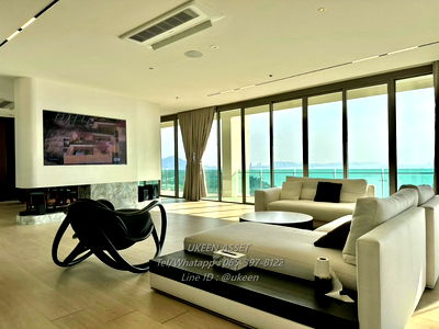 Condos for rent Won Naphasap School : UK01-159 For rent Casalunar Paradiso : Penthouse luxury with private swimming pool : 2 large bedrooms, 19th floor, private beach 200,000 baht/month