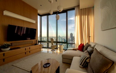Condos for rent : For rent condo ASHTON SILOM Building 1, Floor 36,2 bed room, Room size 76.00 sqm