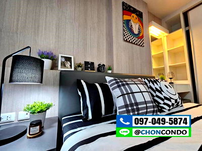 คอนโด บางแสน : Harmonest  บางแสน ชั้น4 ตึกC ---------ห้องสวย--------Tel 097-049-5874 (Line: @choncondo มี@ด้วย)