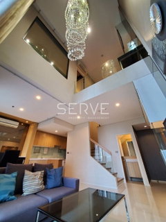 รูปภาพ Duplex 2 Baths Nice Room City view  Good Location Close to MRT Phetchaburi 150 m. & Airport Rail Link Makkasan @ Villa Asoke