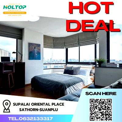 คอนโดให้เช่า : #R4728 ให้เช่าคอนโด Supalai Oriental Place Sathorn-Suanplu