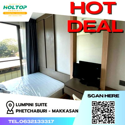เช่าคอนโด โฮมโปร พลัส เพลินจิต : #Z958 ให้เช่าคอนโด Lumpini Suite Phetchaburi - Makkasan