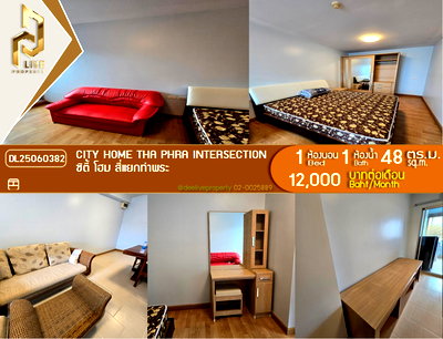 Condos for rent : DL25060382 for rent, City Home Tha Phra Intersection condo, near MRT Tha Phra, ready to move in. Call now at 0638692663, Line ID @534wlwof.