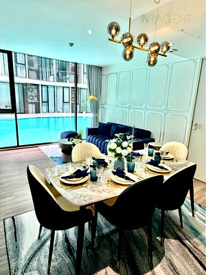 Condos for rent Khlong Toei : 🚩 For Rent Condo FYNN ASOKE Building 1, Floor 1,3 bed room, Room size 110 sqm