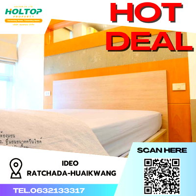 คอนโดให้เช่า : #S3980 ให้เช่า Ideo Ratchada-Huaikwang