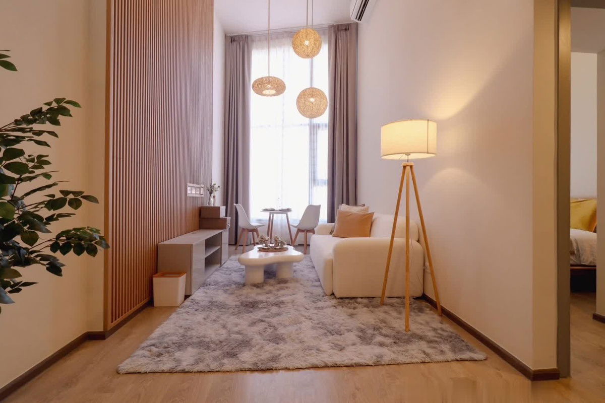 picture 🔮🎈 Condo for rent luxury condo new room Soho Bangkok Ratchada Decorated in Muji style, beautiful view, fully equipped with facilities 🧳 - 2/8