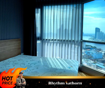 คอนโดให้เช่า : ✨Rhythm Sathorn✨วิวสวย พร้อมเครื่องใช้ไฟฟ้าครบ พร้อมเข้าอยู่ //สอบถามเพิ่มเติมที่ LineID:@thirdproperty