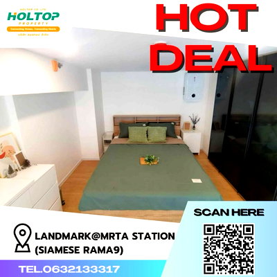 คอนโดให้เช่า : #Z977 ให้เช่าคอนโด Landmark@MRTA Station (Siamese Rama9) 