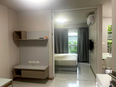 Condos for rent : For rent Dcondo Ramkhamhaeng 9 🔥 Hurry to book 🔥 Building E, 1 bedroom, fully furnished + electrical appliances, near Airport Link Ramkhamhaeng