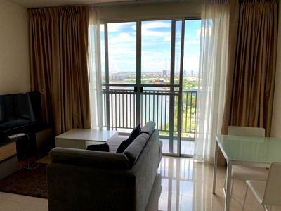 Condos for rent Nonthaburi Road : For rent, Manor Sanambinnam, 2 bedrooms, 29th floor, Building D, near MRT Phra Nang Klao Bridge.