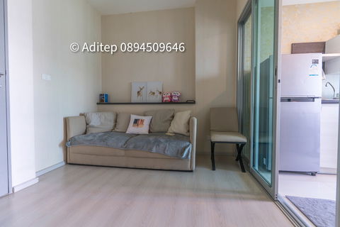 Urgent Sale! Life Ratchadapisek Condo 1 bedroom 32 sq.m. 33rd floor Fully furnished Best price in the building Easy walk 430 m. to MRT Huai Khwang