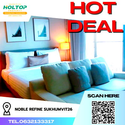 เช่าคอนโด ม.กรุงเทพ กล้วยน้ำไท : #R4762 ให้เช่าคอนโด  Noble Refine Sukhumvit26