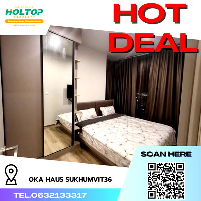 คอนโดให้เช่า : #R4783 ให้เช่าคอนโด Oka Haus Sukhumvit36