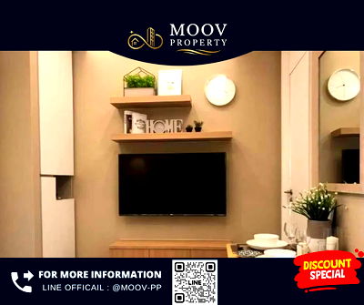 Condos for rent : For Rent  ✨ The Saint Residence ✨ Nicely decorated. , Special price >>LineOA : @moov-pp