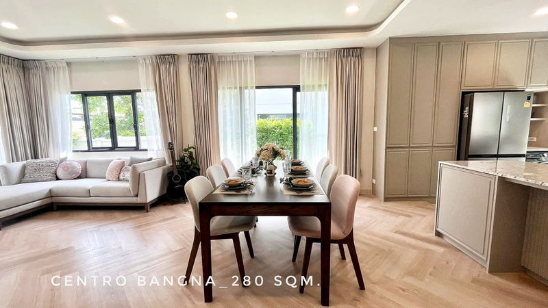 บ้านเดี่ยวให้เช่า : RENT-Detached house near Mega Bangna for rent in Centro Bangna Project 