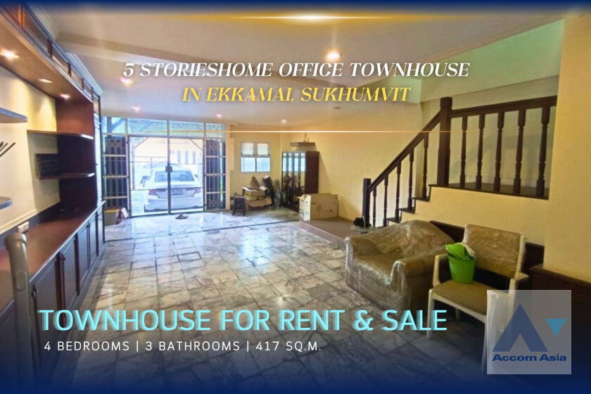 รูป 🔼🔽 AccomA 📩 Simple townhouse for rent in Sukhumvit (AA11183) - รูปที่ 1/20