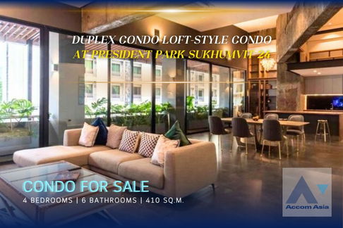 🔼🔽 AccomA 📩 Loft-style condo with flexible layout and hidden features in President Park (AA42213)